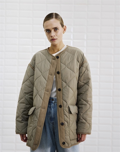 With Black - WBLSandy Quilted Jakke - Light Falcon